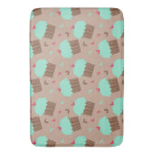 Tapis De Bain Cupcake à la menthe verte (devant Vertical)