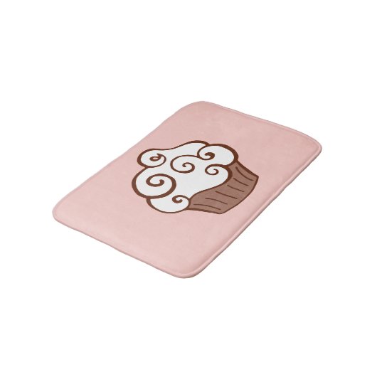 Tapis De Bain Cupcake Bath Mat Rug (Angle)