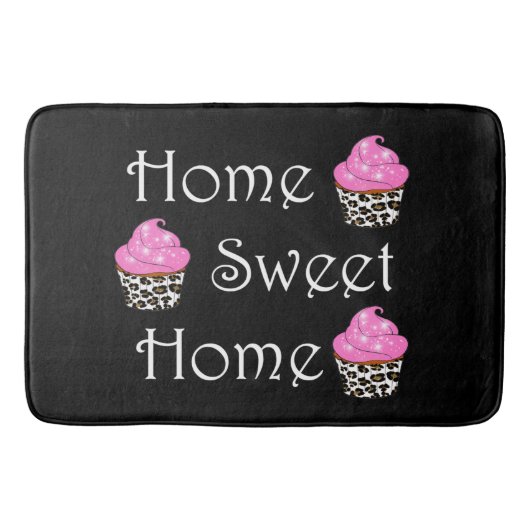 Tapis De Bain Cupcake "Home Sweet Home" (Devant)