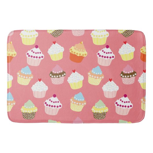 Tapis De Bain Cupcakes Delicious Decorated Birthday (Devant)