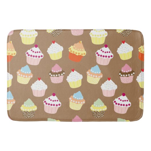 Tapis De Bain Cupcakes Delicious Decorated Birthday (Devant)