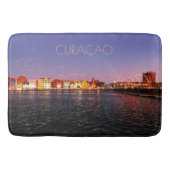 Tapis De Bain Curaçao at Night avec texte (personnalisable) (Devant)