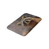 Tapis De Bain Curieux Photo Raccoon (Angle)