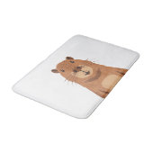 Tapis De Bain Curieux portrait Capybara (Angle)