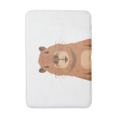 Tapis De Bain Curieux portrait Capybara (Devant (Vertical))