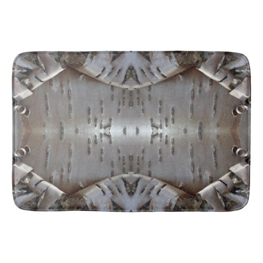 Tapis De Bain Curly Birch Bark Tree Rustic (Devant)