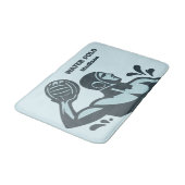 Tapis De Bain Custom Name Water Polo (Angle)