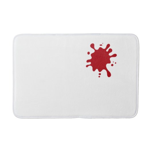 Tapis De Bain Customizable Tomato Red Splash Bath Mat (Devant)