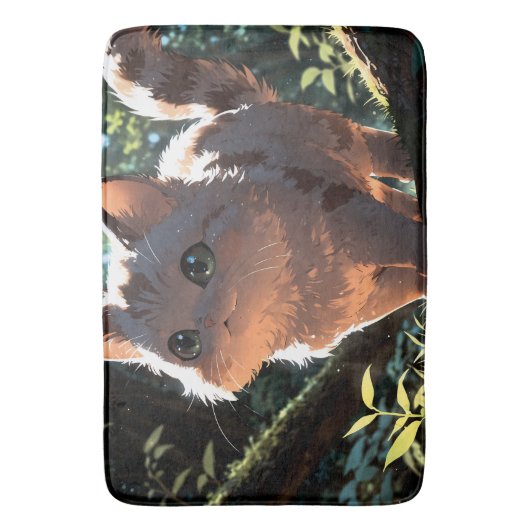 Tapis De Bain Cute anime cat (devant Vertical)