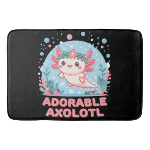 Tapis De Bain Cute Axolotl Aquatique Adorable