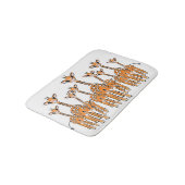 Tapis De Bain Cute Baby Giraffe, animaux de safari Bath Mat (Angle)