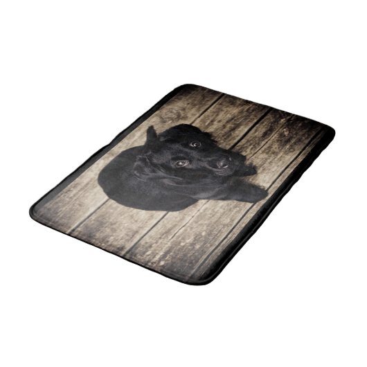 Tapis De Bain Cute Black Lab (Angle)