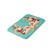Tapis De Bain Cute Blonde Martini Bikini Girl Thunder_Cove (Angle)