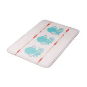 Tapis De Bain Cute Blue Elephant Kids Baby Nursery (Angle)