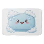 Tapis De Bain Cute Blue Soap Bar with Bubbles (Devant)