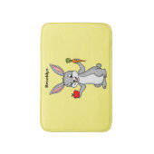 Tapis De Bain Cute bunny rabbit with vegetables (Devant (Vertical))