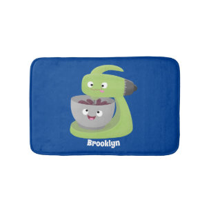 Tapis De Bain Cute cake mixer cuisine appareil dessin animé