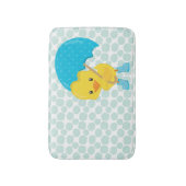 Tapis De Bain Cute Caoutchouc sur Pois bleus (Devant (Vertical))