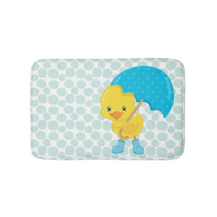 Tapis De Bain Cute Caoutchouc sur Pois bleus