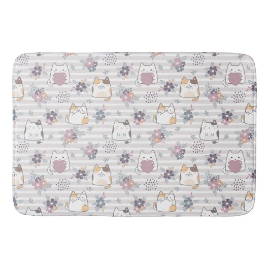Tapis De Bain Cute cat pattern (Devant)