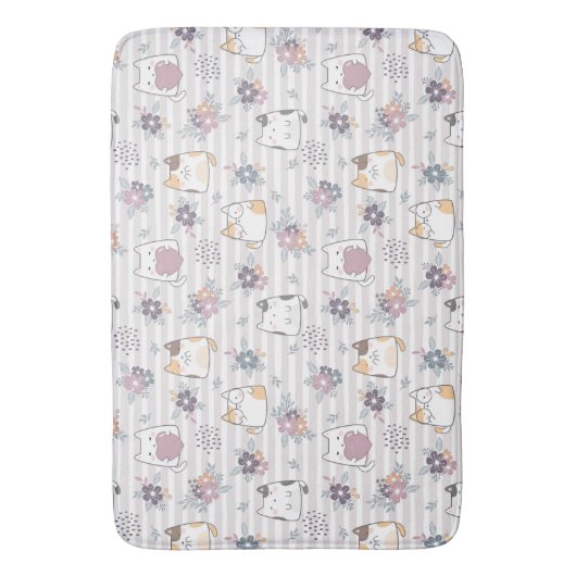 Tapis De Bain Cute cat pattern (devant Vertical)