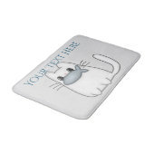 Tapis De Bain Cute chat avec poisson Prix (Angle)