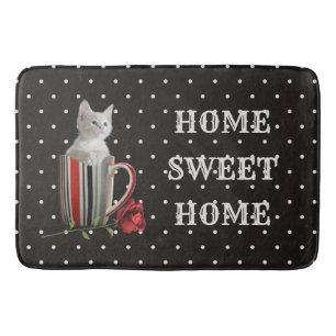 Tapis De Bain Cute Chat Kitten Animaux de compagnie Amateurs Cad
