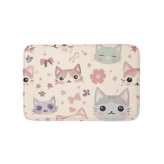 Tapis De Bain Cute Chat simple chaton Motif (Devant)
