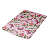 Tapis De Bain Cute Cherry Butterfly Pattern, Glossy Kawaii Fruit (Angle)