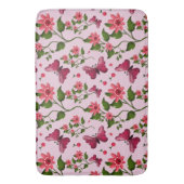 Tapis De Bain Cute Cherry Butterfly Pattern, Glossy Kawaii Fruit (devant Vertical)