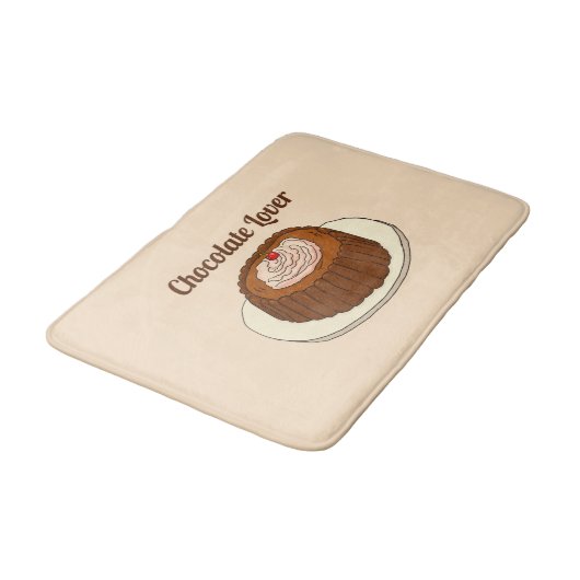 Tapis De Bain Cute Chocoholate Chocolat Lover (Angle)