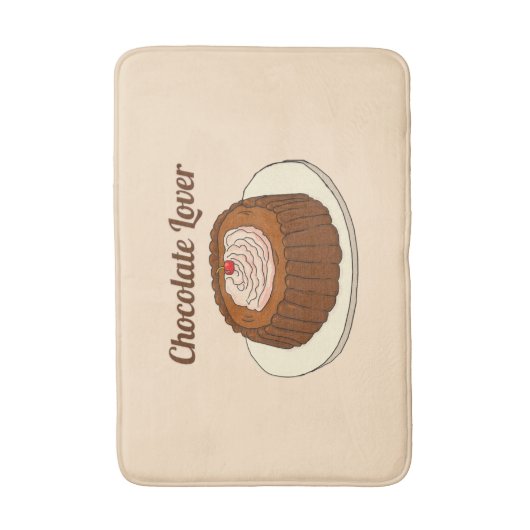 Tapis De Bain Cute Chocoholate Chocolat Lover (Devant (Vertical))