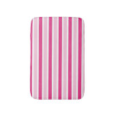 Tapis De Bain Cute Classic Rose & Blancs (Devant (Vertical))