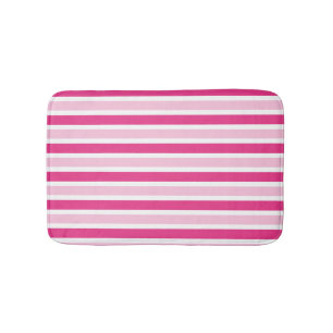 Tapis De Bain Cute Classic Rose & Blancs