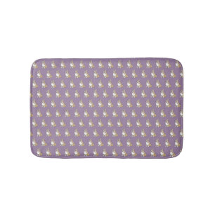 Tapis De Bain Cute Corgi Motif de chien sur Violet Arrière - pla