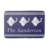 Tapis De Bain Cute Cote Nautique Stingray Manta ray (Devant)