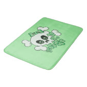 Tapis De Bain Cute crâne irlandais (Angle)