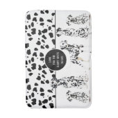 Tapis De Bain Cute Dalmatiens Noir & Blanc Zones Joyeuses (Devant (Vertical))