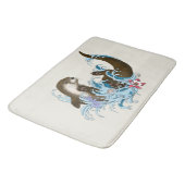 Tapis De Bain Cute d'eau de la rivière Otter (Angle)