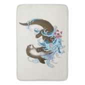 Tapis De Bain Cute d'eau de la rivière Otter (devant Vertical)