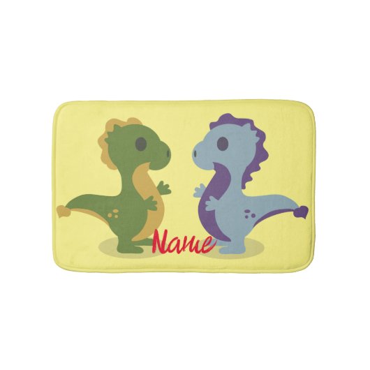 Tapis De Bain Cute Dinosaur Paire Thunder_Cove (Devant)