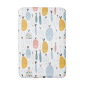 Tapis De Bain Cute Doodle École de Motif de poisson (Devant (Vertical))