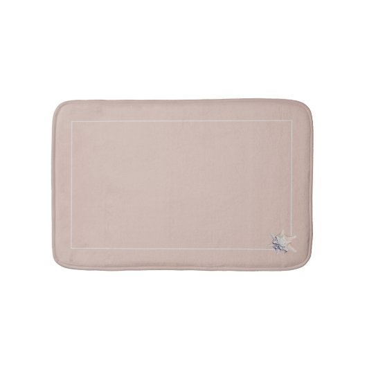 Tapis De Bain Cute feminine ceinturon neutre coquille de conque  (Devant)