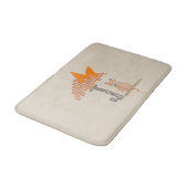 Tapis De Bain Cute Funny Rainy Day Chat Bain Mat (Angle)