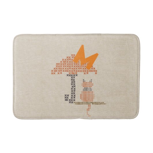 Tapis De Bain Cute Funny Rainy Day Chat Bain Mat (Devant)
