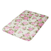 Tapis De Bain Cute Girl rose et violet Rose provençal (Angle)
