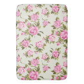Tapis De Bain Cute Girl rose et violet Rose provençal (devant Vertical)