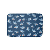 Tapis De Bain Cute Great White Sharks Motif Océan (Devant)