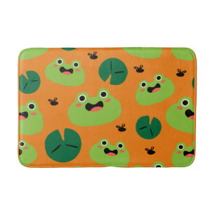 Tapis De Bain Cute grenouilles & Lily Pads