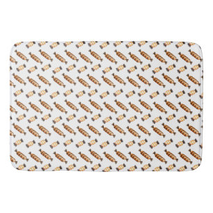 Tapis De Bain Cute Halloween bonbons d'aquarelle Papier à envelo